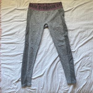 Gray and purple Gymshark leggings